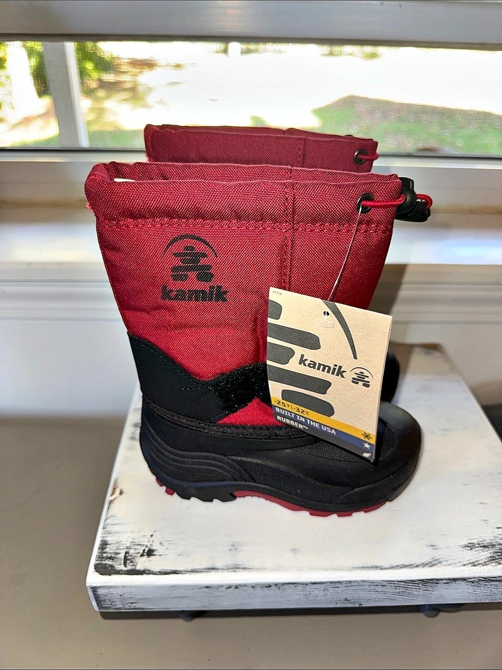 Kamik Kids Snoball Winter Boot Boots Red & Black US 10 NWT